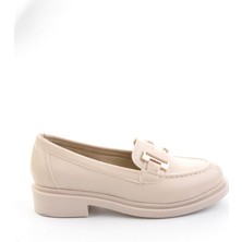 Bambi Bej  Kadın Loafer Ayakkabı K01257050309