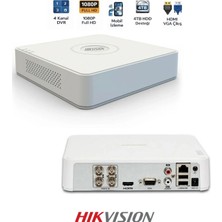 Hikvision DS-7104HGHI-M1 4 Kanal Dvr 5 Ip Kamera Destekli Kayıt Cihazı
