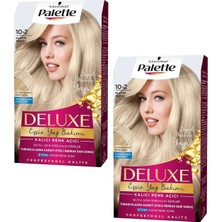 Palette Deluxe Platin Sarısı 10-2 Amonyaklı Krem Saç Boyası 99 ml Göz Alıcı Parlaklık Sağlar