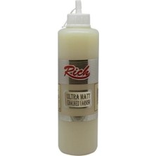 Rich Ultra Mat Vernik 500 cc Kokusuz Su Bazlı Vernik Ahşap ve Cam İçin Dayanıklı