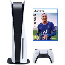Sony Playstation 5 Oyun Konsolu 825 GB FIFA 22 ile Sürükleyici Oyun Deneyimi Beyaz Renk