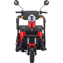 Mondial E-Mon Mona Elektrikli Bisiklet 1500W Batarya 160 kg Taşıma Kapasitesi 3 Tekerlekli Kırmızı