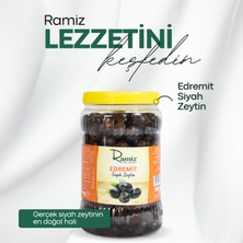 Ramiz Edremit Tipi Iri Boy Az Tuzlu Akhisar Siyah Yuvarlama Zeytin 1 kg