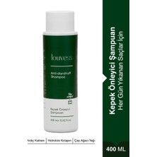 Louvess Kepek Önleyici Şampuan (Çay Ağacı ve Ardıç Katranı İle Güçlendirilmiş Kepek Karşıtı Şampuan 400 ML)