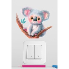 Pinkipay Sevimli Koala Çocuk Odası Dekoratif Priz Stickerı (Figür 2)