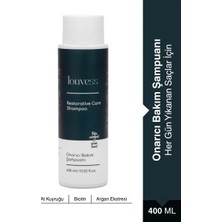 Louvess Onarıcı Bakım Şampuanı ( Güneş ve Hava Almayan Saçlar için At Kuyruğu-Biotin-Argan Formülü 400 ML)