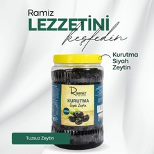 Ramiz Uslu Tipi Tamamen Tuzsuz Akhisar Siyah Kurutma Zeytin 1 kg