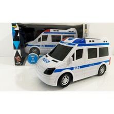 Prestij Işıklı ve Sesli Pilli Oyuncak Polis Arabası 20 cm 3+ Yaş İçin Hareketli Eğlenceli Araç