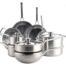 Greenpan Merten & Storck 14 Parça Çelik Pişirme Seti