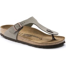 Birkenstock Saks Terlik Kadın Kullanıma Uygun Koyu Gri Sabo Tipi Konforlu Malzeme