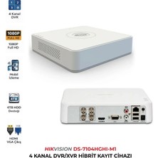 Hikvision DS-7104HGHI-M1 4 Kanal Dvr Insan Araç Sınıflandırma Destekli