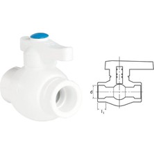 Twin Store Ege Yıldız Pprc 40 mm Küresel Vana Gri