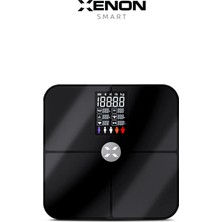 Xenon Smart Dijital Nabız Ölçerli Akıllı Tartı Yağ Kemik Kas Kütlesi Ölçen Vücut Veri Analiz Ölçümlü Akıllı Baskül X8702