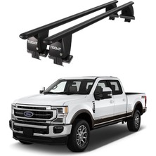 Today Auto Royal Ford F250 (2015-2020) Uyumlu Siyah Kilitli Ara Atkı Port Bagaj Tavan Barı