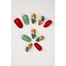 Pop Beauty Takma Tırnak Seti 24 Adet Farklı Desen ve Renk Seçenekleriyle Kullanıma Hazır