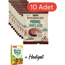 Kms Home Harras Glutensiz Vegan Bitter Çikolata Kaplı Pirinç Patlağı 2'li 37 gr x 10 Adet