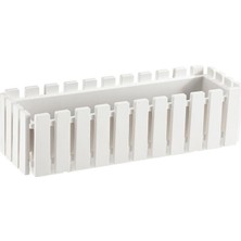 Poliwork Çit Desenli Büyük Boy Balkon Saksısı 15 Lt 790x235 mm - Bahçe Çiçekliği