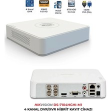 Hikvision DS-7104HGHI-M1 4 Kanal Dvr Koaksiyel Ses Destekli