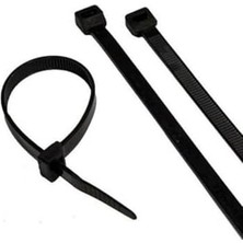 Yvz Store 8X300 Siyah Kablo Bağı & Plastik Kelepçe & Cırt Kelepçe 100 Adet (Paket)