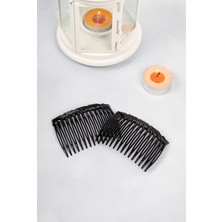 Yvz Store Siyah Tarak Toka 2 Adet,kadın Çocuk Mandal Toka, Lastik Toka Seti, Toka Organizer, Toka, Kız Çocuk Toka, Toka