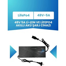 Electroll 48V Lifepo₄ Batarya Için 48V Uzun Ömürlü Akıllı Şarj Aleti (58.4V 5A 16S Lifepo₄)