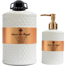 Savon De Royal Luxury Vegan Sıvı Sabun White Pearl 2.5 lt Ve 500 ml Kalıcı Parfüm Etkisiyle