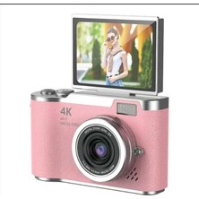 Vothoon 4K Dijital Retro Video Kamera 48MP 18X Zoom Flaşlı (32GB) Kart Dijital Vlog Fotoğraf Makinesi Türkçe