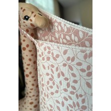 Gökçe Cotton Müslin Bebek Emzirme Örtüsü Organik %100 Pamuk El Işlemesi Çift Kat