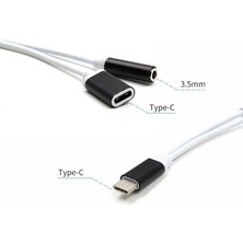 Yvz Store Type C To 3.5mm Kulaklık Şarj Çevirici Dönüştürücü Adaptör