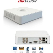 Hikvision DS-7104HGHI-M1 4 Kanal Mini Dvr H.265+ Kayıt Cihazı