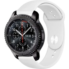 Kreton Samsung Gear S3 Frontier ile Uyumlu Kordon Yumuşak Dokulu Esnek Jel Silikon Kayış