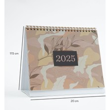 Yvz Store Floral Tasarımlı 2025 Masa Takvimi