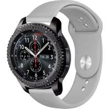 Kreton Samsung Gear S3 Frontier ile Uyumlu Kordon Yumuşak Dokulu Esnek Jel Silikon Kayış