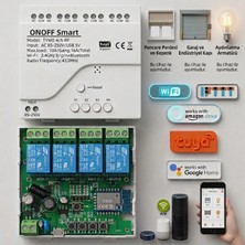 Tuyam Smart Tuya Destekli Akıllı 4 Kanallı Rf Wifi Anahtar
