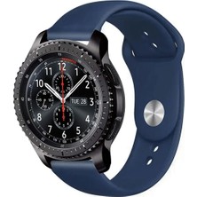 Kreton Samsung Gear S3 Frontier ile Uyumlu Kordon Yumuşak Dokulu Esnek Jel Silikon Kayış