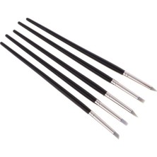 Art Ince Silikon Uçlu Fırça Seti 5'li Siyah Renkli İnce Detaylar İçin Özel Tasarım