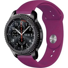 Kreton Samsung Gear S3 Frontier ile Uyumlu Kordon Yumuşak Dokulu Esnek Jel Silikon Kayış