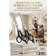 Transformacion Berber Makası 2 Adet Profesyonel 6.5 Inç Çelik