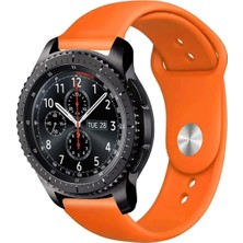 Kreton Samsung Gear S3 Frontier ile Uyumlu Kordon Yumuşak Dokulu Esnek Jel Silikon Kayış