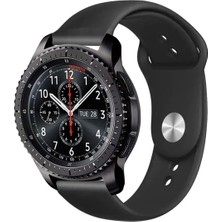Kreton Samsung Gear S3 Frontier ile Uyumlu Kordon Yumuşak Dokulu Esnek Jel Silikon Kayış