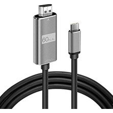 Yvz Store Hc-01 Type-C To 4K Ultra Full Hd HDMI Usb-C Tak Çalıştır Görüntü Aktarım Kablosu-1.8m