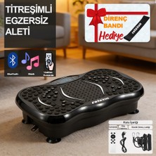 Relaxus Yüksek Titreşimli Egzersiz Platformu Bluetooth Masaj Aleti Ev Fitness Cihazı Direnç Lastiği Hediye