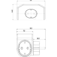 Esplendor Store Plus 3'lü Çocuk Korumalı Topraklı Fiş Priz Siyah