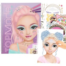 Top Model Makyaj Boyama Kitabı 1 Adet 24 cm x 19 cm Kız Çocuklar İçin Eğlenceli Tasarım