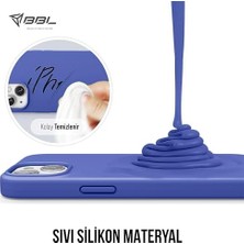 Esplendor Store 13/14 Kılıf Ince Sıvı Silikon 3 Katmanlı Tam Kaplamalı Yumuşak Jel Kauçuk Kılıf Kapak (Açık Mavi (32))