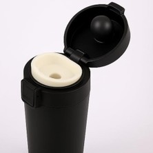 Esplendor Store 380 ml Siyah Sızdırmaz Termos Matara – Çift Katmanlı Paslanmaz Çelik, Isı Yalıtımlı Seyahat ve Ofis Kupası