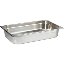 Natsan Paslanmaz Çelik Gastronom Küvet Gn 1/1-100 Modeli 53 x 32,5 x 10 cm Dayanıklı Tasarım