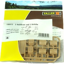 Faller 180972 1/87 Ölçek, Ahşap Fıçı ve Küvetler, 2 Set, Plastik Model Kiti
