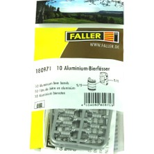 Faller 180971 1/87 Ölçek, Bira Fıçıları, 10 Adet, Plastik Model Kiti