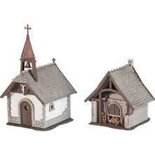 Faller 130571 1/87 Ölçek, Çiftlik Şapeli ve Fırını, Plastik Model Kiti